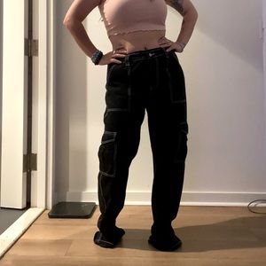 Super Cute Oversized Wide Leg Cargo Pants